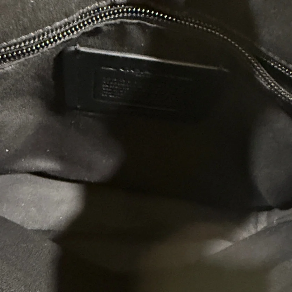 Coach Black Leather Messenger Bag
